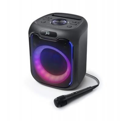 Reproduktor, Bluetooth, s mikrofónom, LED svetlami, 150W, MUSE "M-1803DJ", čierny