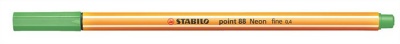 Liner, 0,4 mm, STABILO "Point 88", neónový zelený