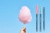 Guľôčkové pero, 0,5 mm, s vrchnákom, SCHNEIDER "Tops 505 M Bubble Gum", modré, limitovaná edícia