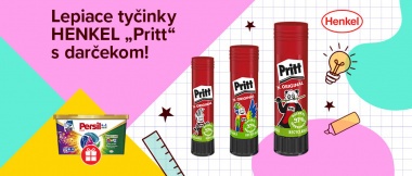 Lepiace tyčinky HENKEL „Pritt“ s darčekom!